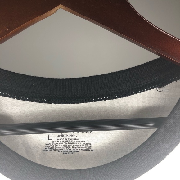 Coffee and Naps Graphic Sleep-shirt  White Black - Picture 2 of 4